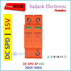 DC SPD 2P 15V 20-40KA Surge Arrester Protect Device Solar Panel Surya